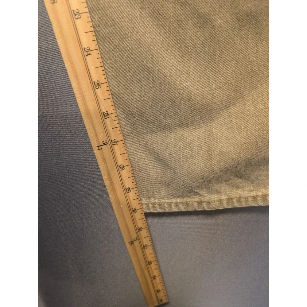 Levi's 505 Mens Jeans 36x32 Tan Denim Regular Fit Straight Leg Grunge Streetwear